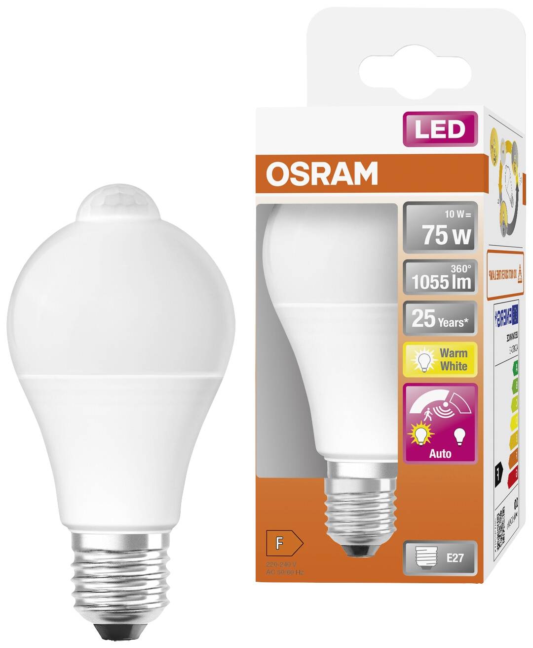 OSRAM HOMELIGHTING 4099854040122 LED EEK F (A - G) E27 10W = 75W Warmweiß (Ø x H) 60mm x 60mm 1St.