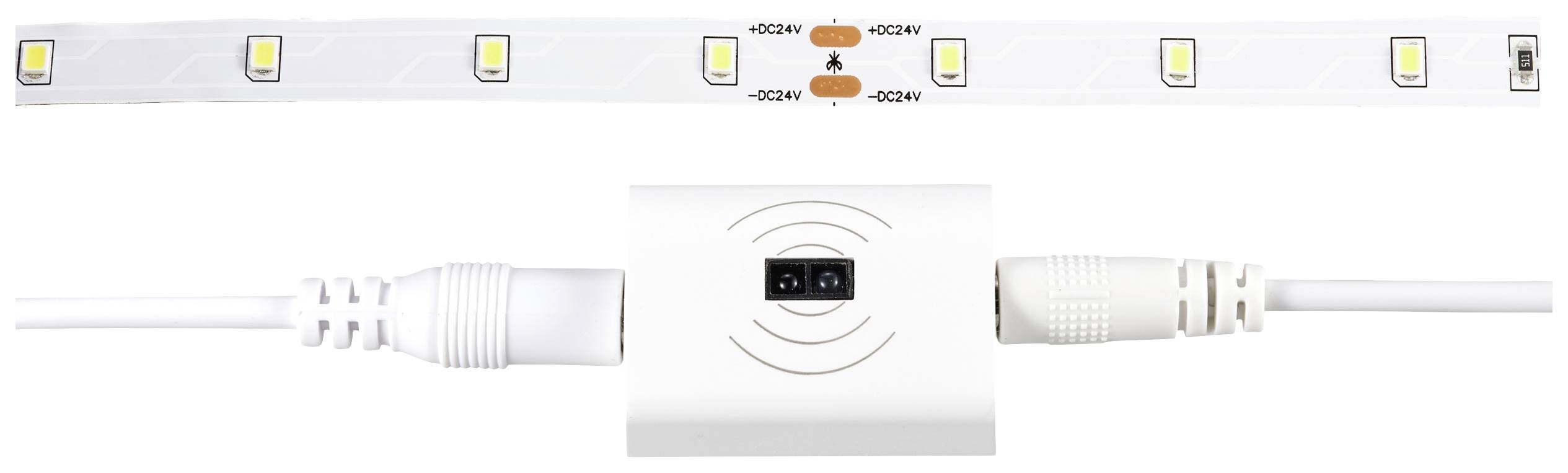 Sygonix SY-5733220 LED-Streifen-Komplettset mit Bewegungsmelder 230V 1500mm Naturweiß 1St.