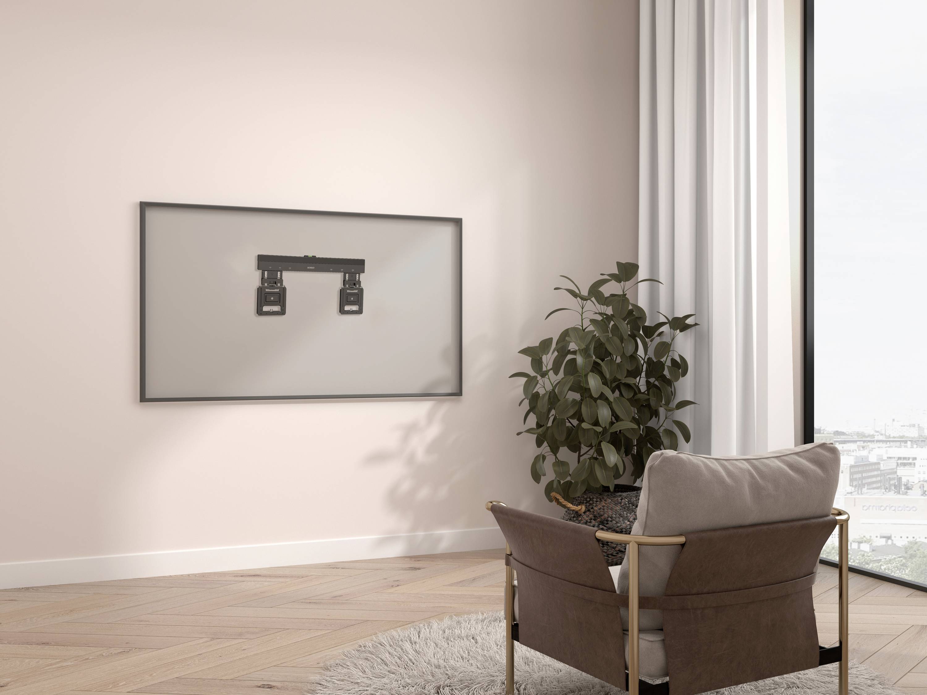 SpeaKa Professional SP-TVM-610 TV-Wandhalterung Geringer Wandabstand 81,3cm (32") - 165,1cm (65") Starr