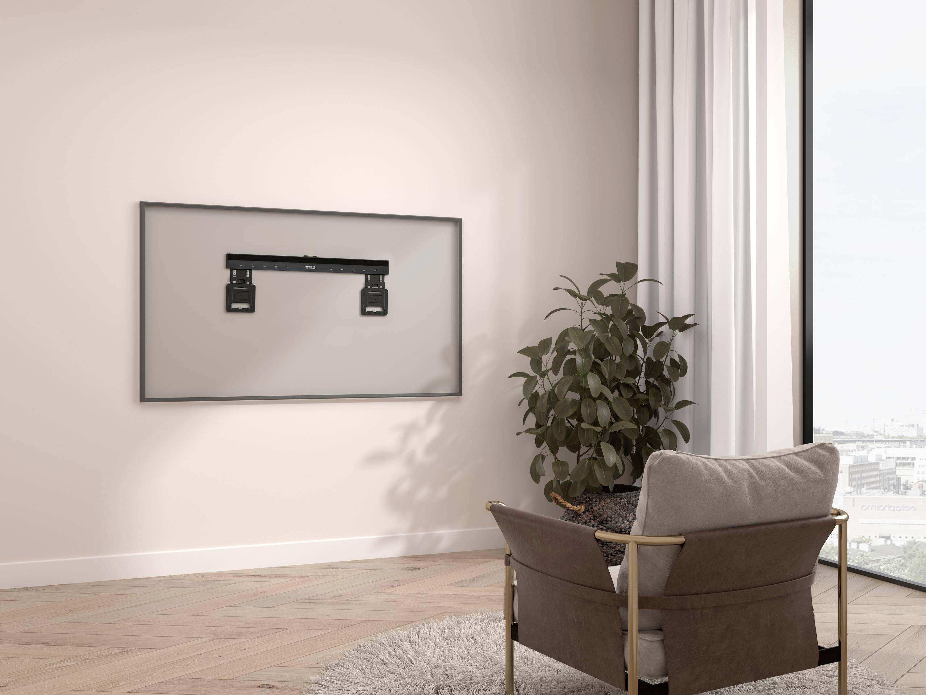 SpeaKa Professional SP-TVM-611 TV-Wandhalterung Geringer Wandabstand 94,0cm (37") - 203,2cm (80") Starr