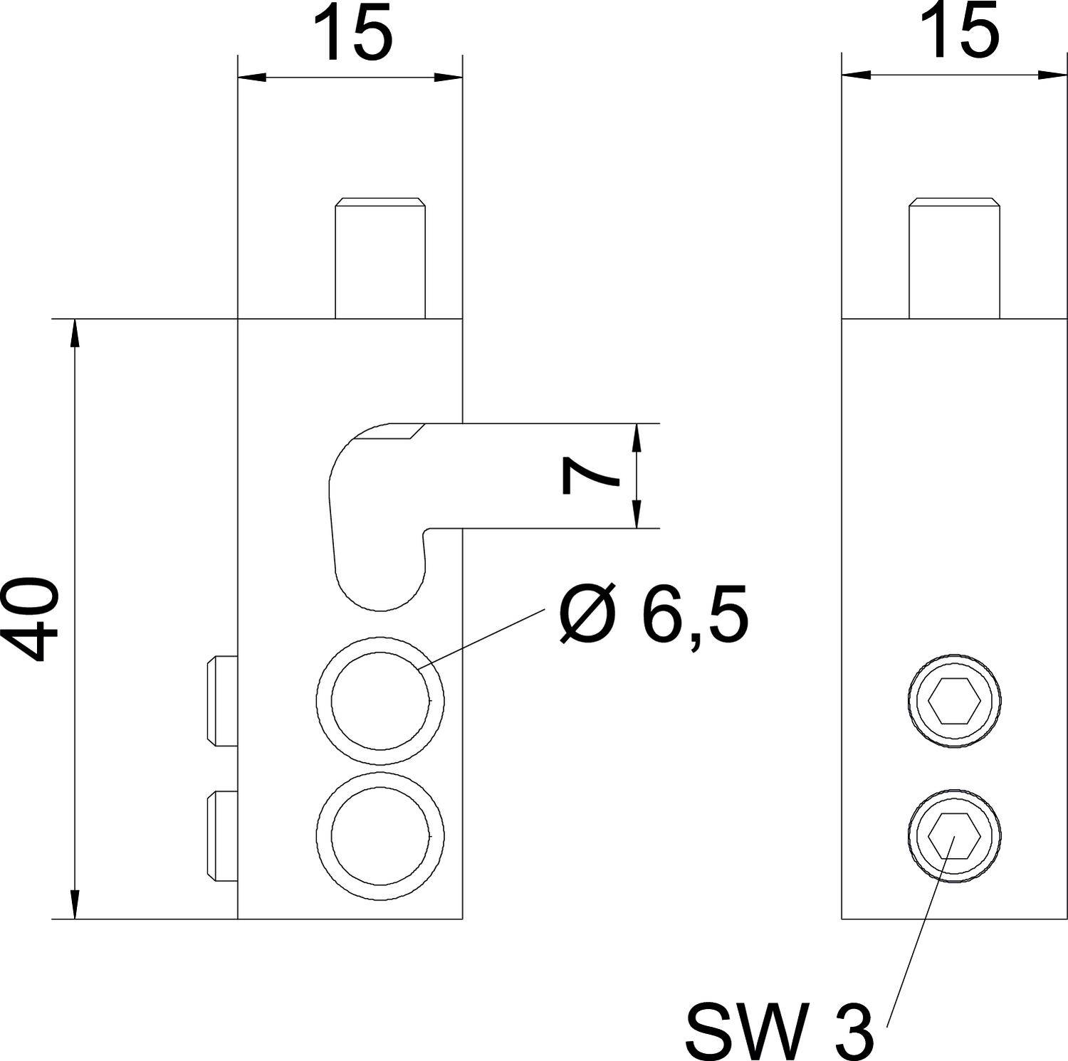 OBO Bettermann 6049276 Klemmstück 10St.