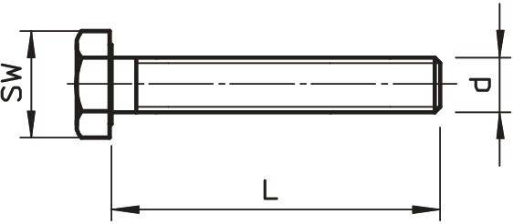 OBO Bettermann SKS M6x60 ZL 3156716 Sechskantschraube 6mm 60mm Stahl 100St.