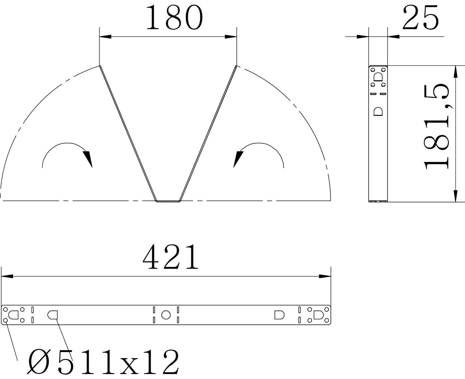 OBO Bettermann 6357522 Befestigungswinkel Befestigungs-Set (B x H) 180mm x 182mm 20St.