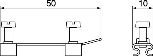 Rehau 6133616 Klemmstück Erdungsvorrichtung 10St.