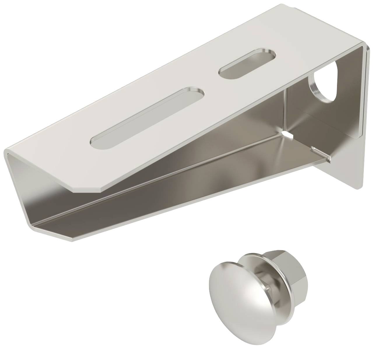 OBO Bettermann 6424440 Wand- und Stielausleger Befestigungs-Set (L x B) 32.5mm x 110mm 30 St. Edelstahl