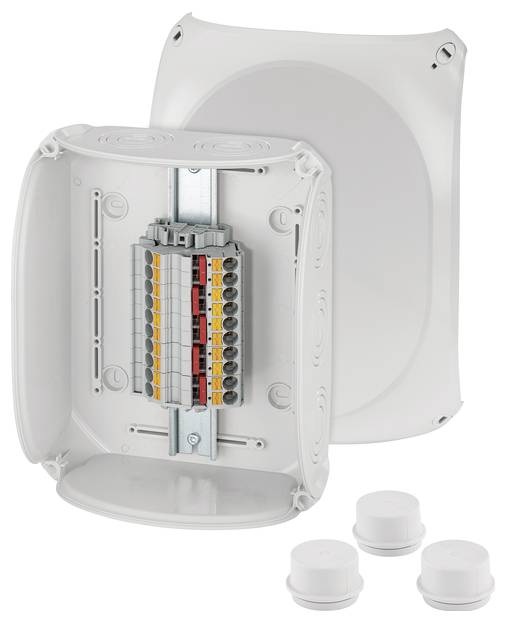 Hensel 62000421 Abzweigkasten mit Schraubklemmen, halogenfrei (L x B) 255mm x 205mm 2St.