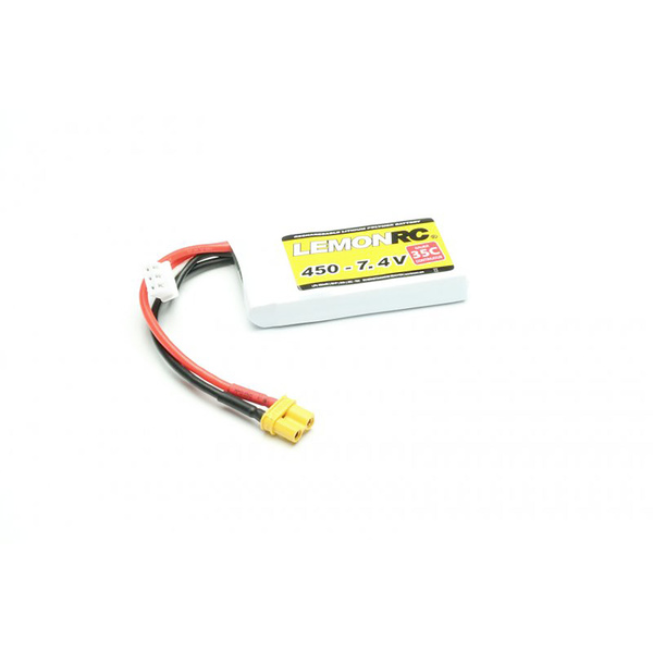 LemonRC Pack de batterie (LiPo) 7.4 V 450 mAh Nombre de cellules: 2 35 C Softcase XT30