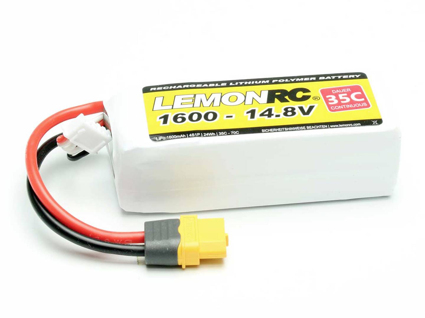 LemonRC Modellbau-Akkupack (LiPo) 14.8 V 1600 mAh Zellen-Zahl: 4 35 C Softcase XT60