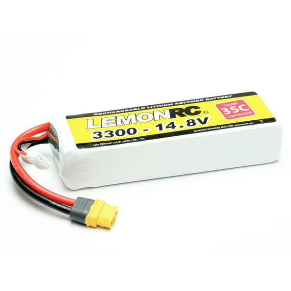 LemonRC Modellbau-Akkupack (LiPo) 14.8 V 3300 mAh Zellen-Zahl: 4 35 C Softcase XT60