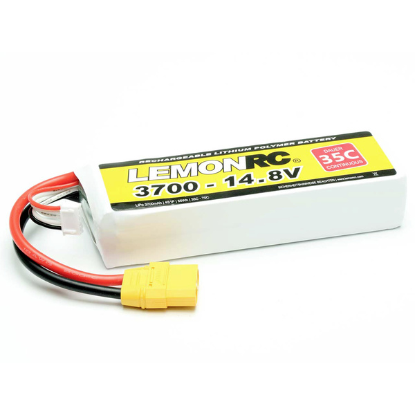 LemonRC Pack de batterie (LiPo) 14.8 V 3700 mAh Nombre de cellules: 4 35 C Softcase XT90