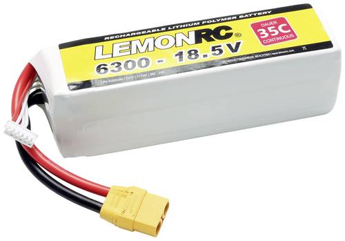LemonRC Modellbau-Akkupack (LiPo) 18.5V 6300 mAh Zellen-Zahl: 5 35 C Softcase XT90