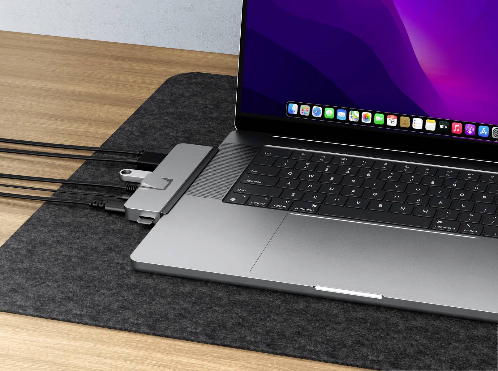 HYPER USB-C® Dockingstation HyperDrive DUO PRO 7-in-2 USB-C Hub Passend für Marke Dockingstations: Apple, Universal integrierter Kartenleser, USB-