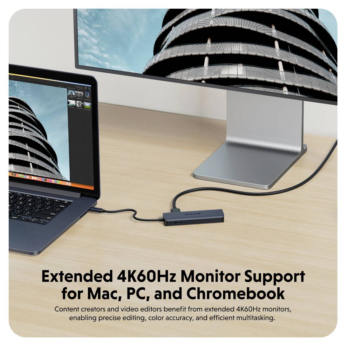 HYPER USB-C® Dockingstation HyperDrive EcoSmart Gen.2 Hub Passend für Marke Dockingstations: Universal USB-C® Power Delivery