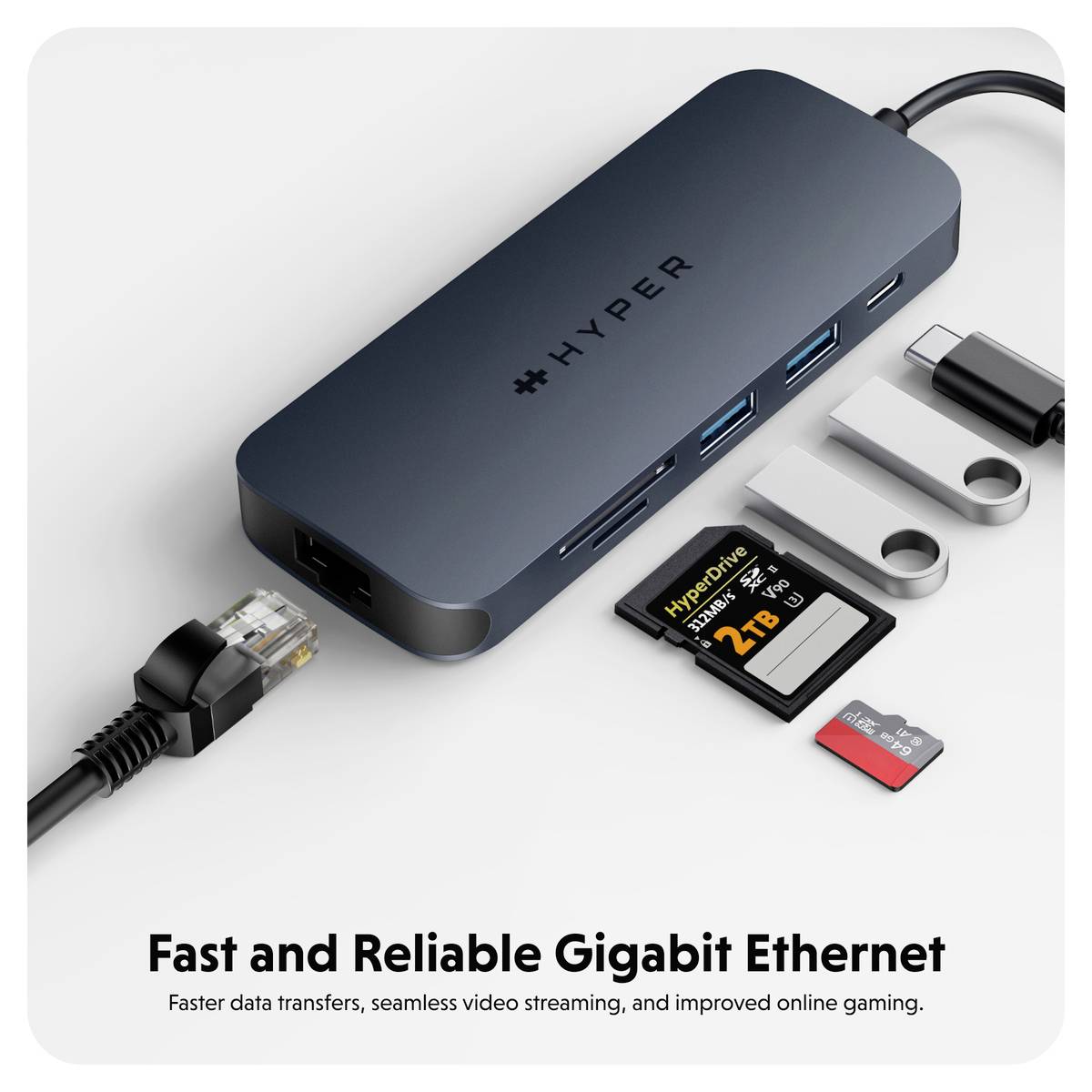 HYPER USB-C® Dockingstation HyperDrive EcoSmart Gen.2 Hub Passend für Marke Dockingstations: Universal