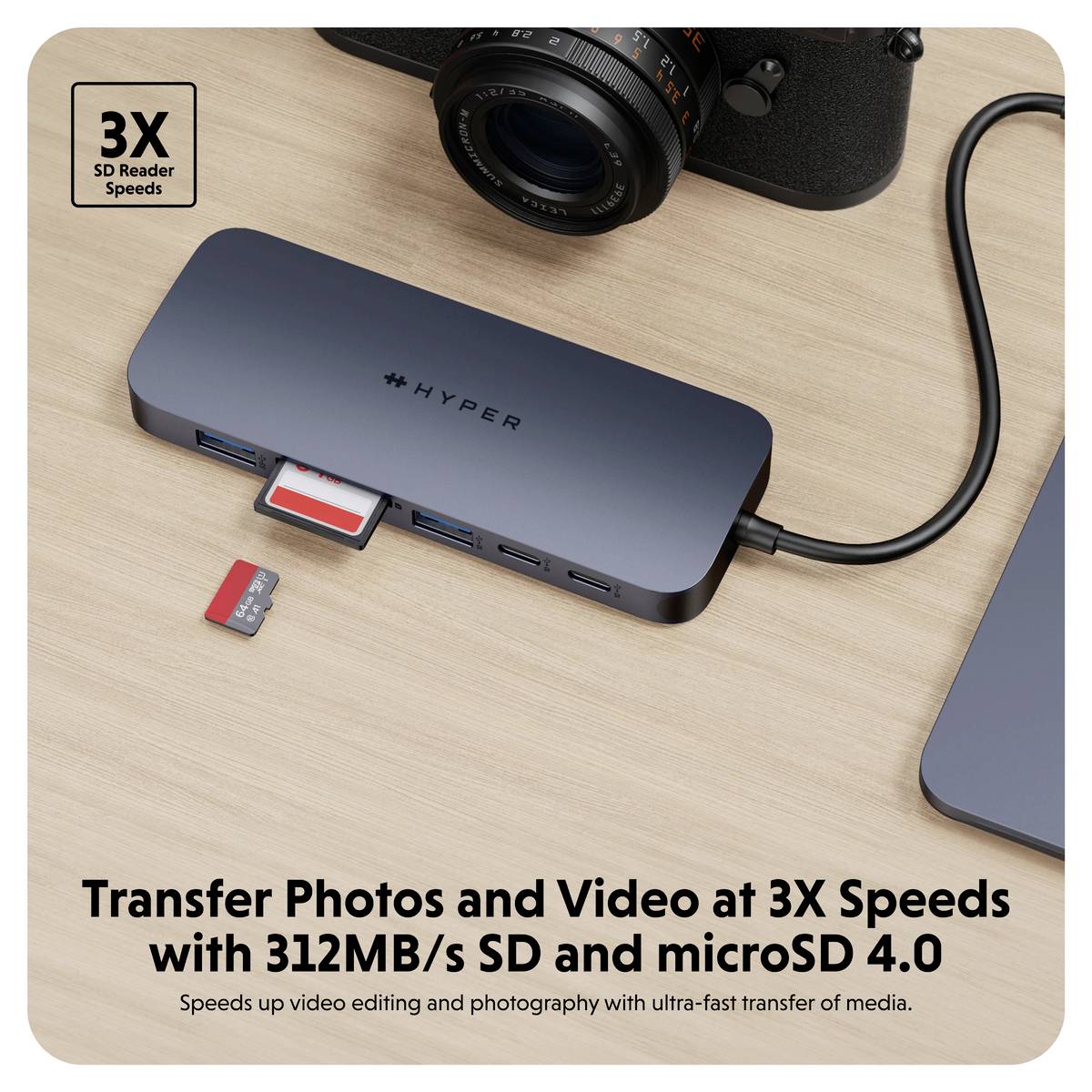 HYPER USB-C® Dockingstation HyperDrive EcoSmart Gen.2 Hub Passend für Marke Dockingstations: Universal USB-C® Power Delivery