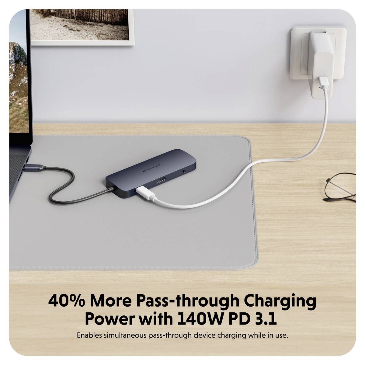 HYPER USB-C® Dockingstation HyperDrive EcoSmart Gen.2 Hub Passend für Marke Dockingstations: Universal USB-C® Power Delivery