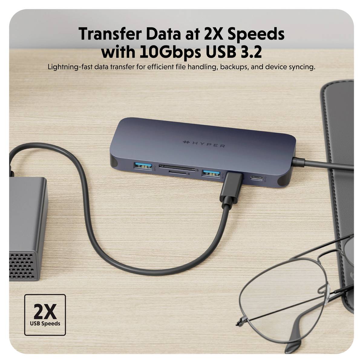 TARGUS - HyperDrive Next - Dockingstation - USB-C 3.2 Gen 2 / Thunderbolt 3 / Thunderbolt 4