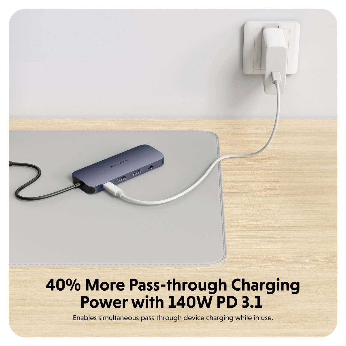 HYPER USB-C® Dockingstation HyperDrive EcoSmart Gen.2 Hub Passend für Marke Dockingstations: Universal USB-C® Power Delivery