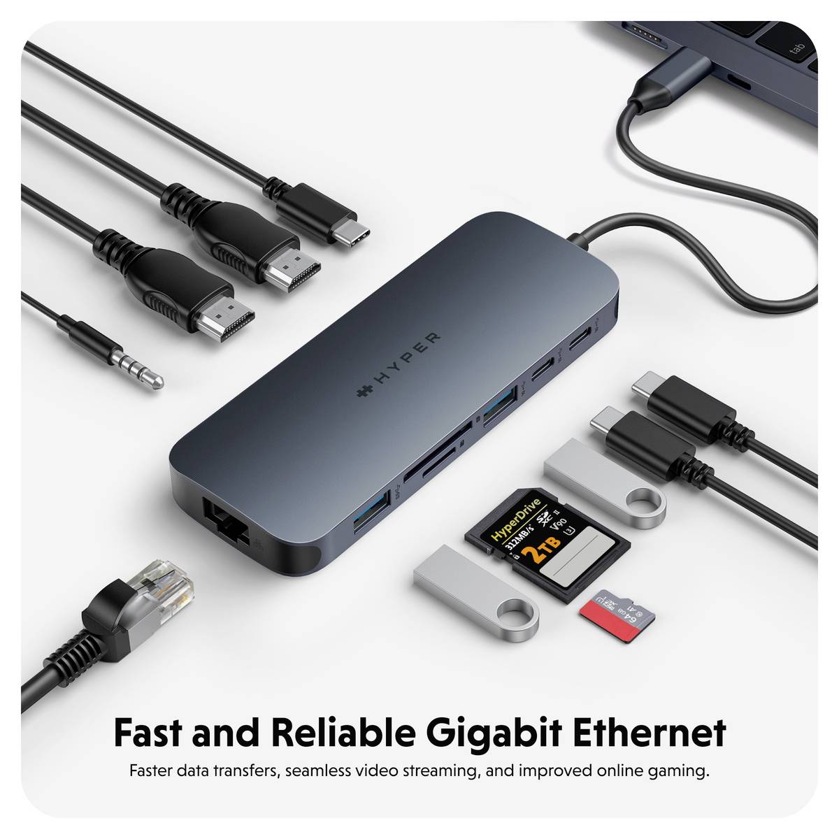 TARGUS - HyperDrive Next - Dockingstation - USB-C 3.2 Gen 2 / Thunderbolt 3 / Thunderbolt 4