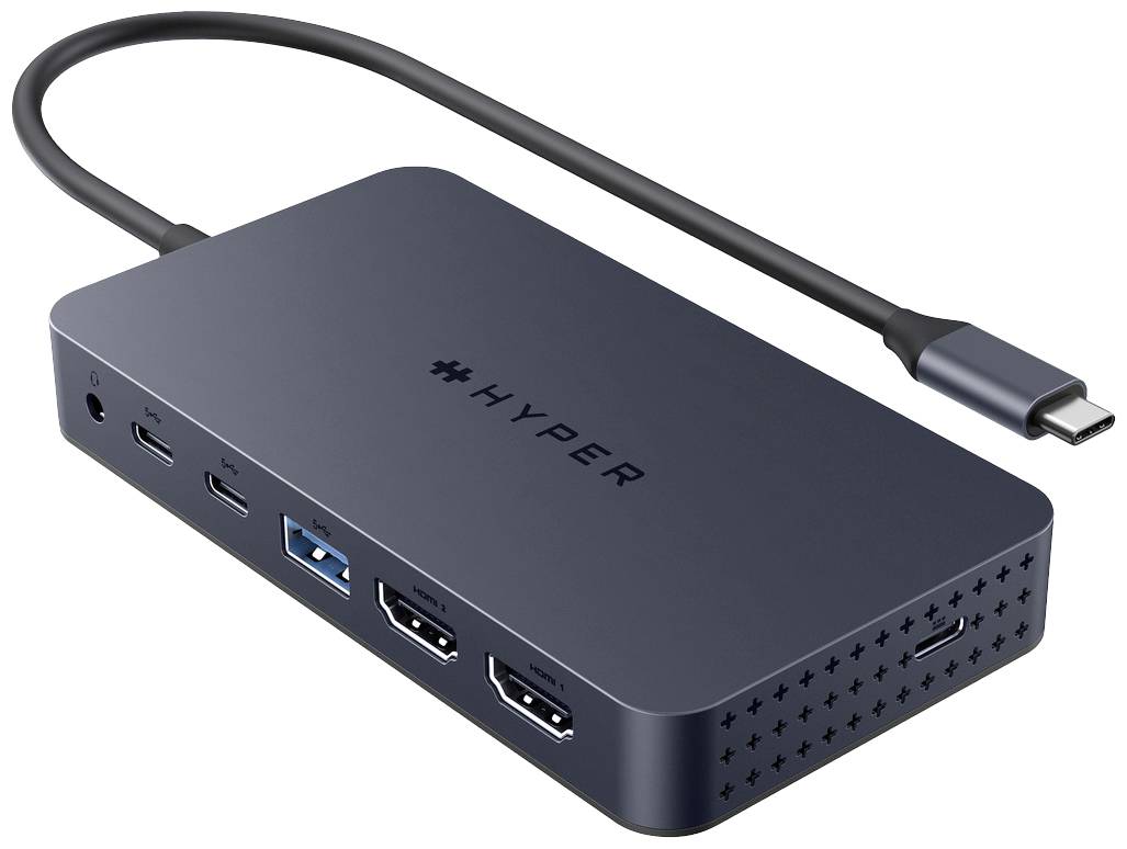 HYPER USB-C® Dockingstation HyperDrive USB-C Dock - Grey Passend für Marke Dockingstations: Universal USB-C® Power Delivery