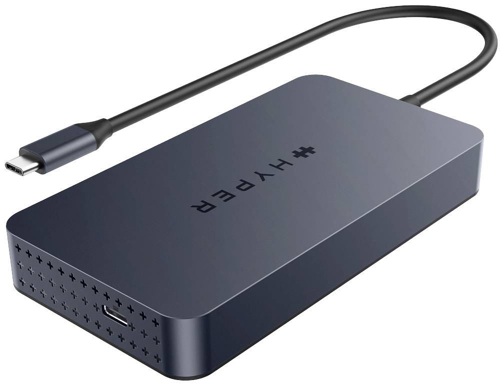 HYPER USB-C® Dockingstation HyperDrive USB-C Dock - Grey Passend für Marke Dockingstations: Universal USB-C® Power Delivery