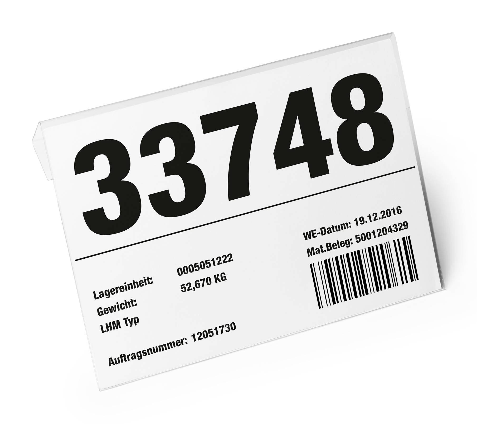 Kennzeichnungstasche (B x H) 210mm x 148mm 10St.