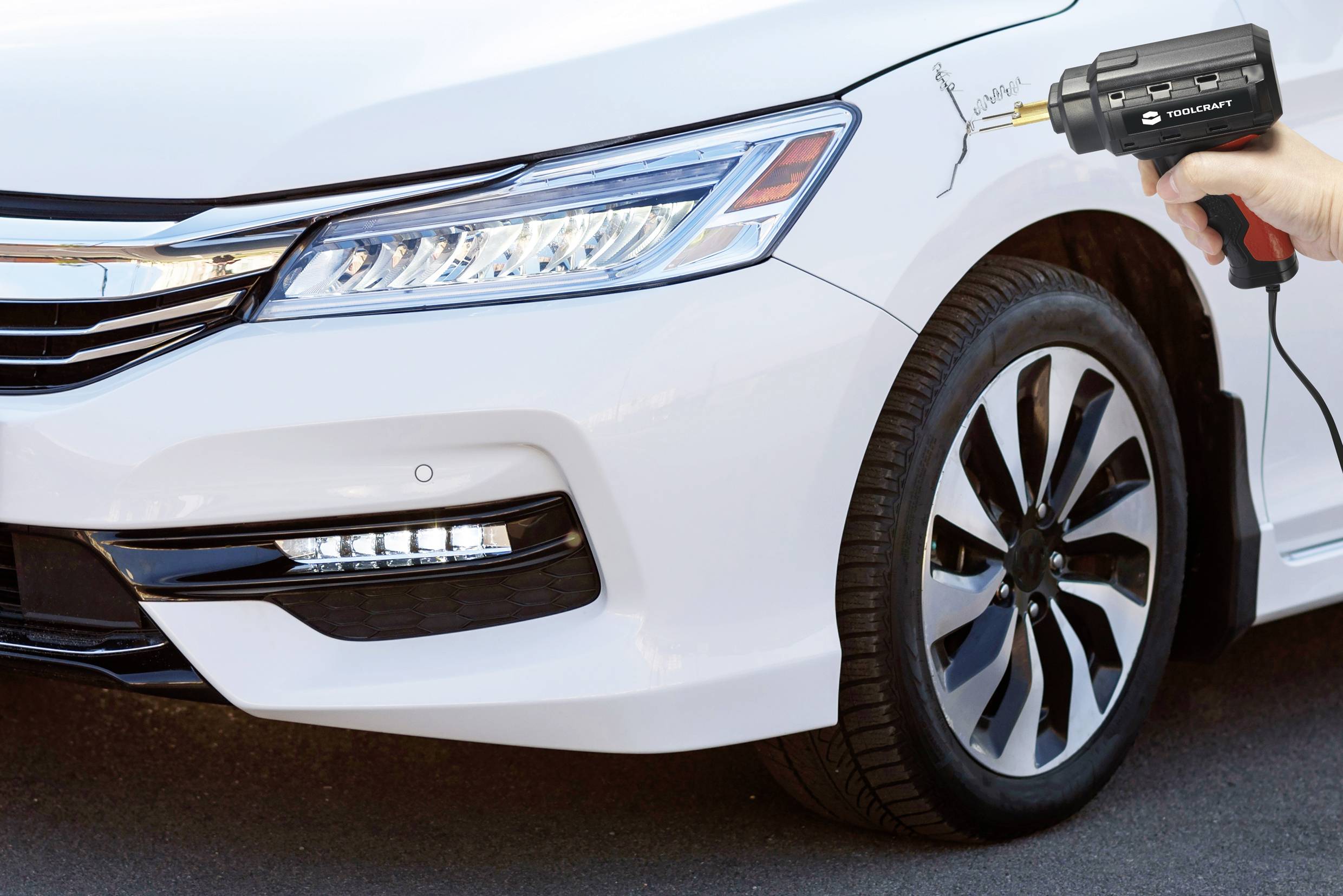 TOOLCRAFT SIP-320 60W Plastik/Kunststoff-Schweißpistolen-Set