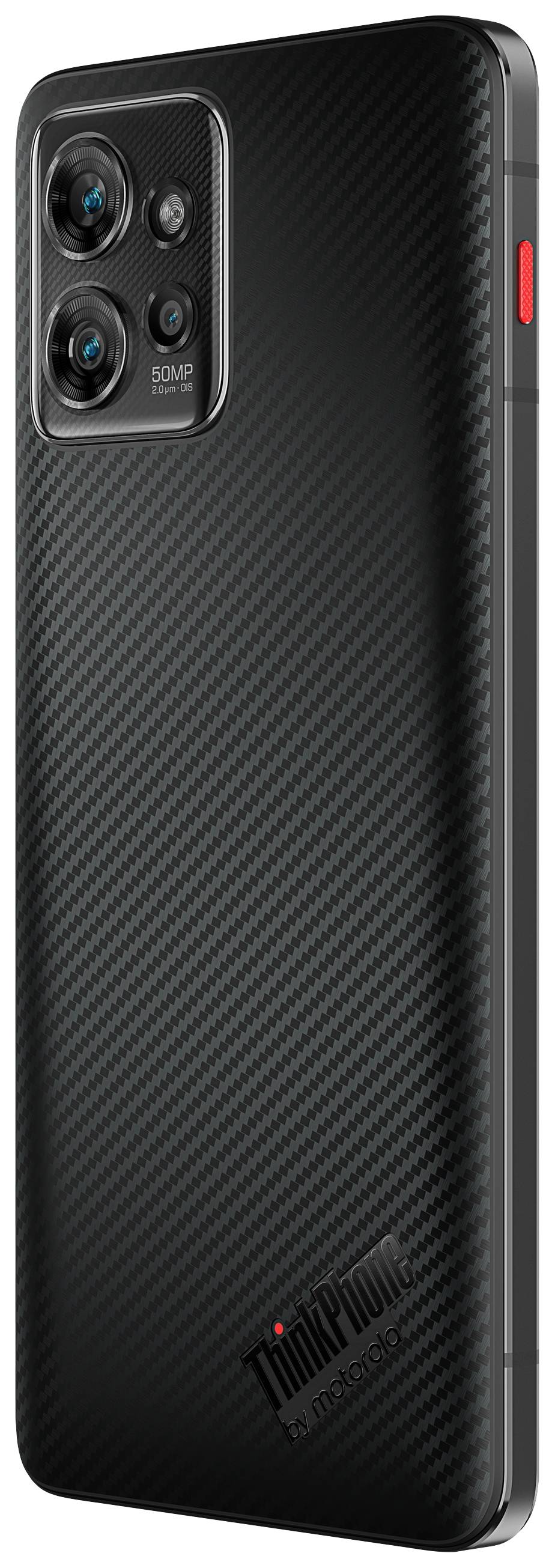 Motorola ThinkPhone 5G Smartphone 256 GB 16.6 cm (6.55 Zoll) Carbon, Schwarz Android™ 13 Dual-SIM