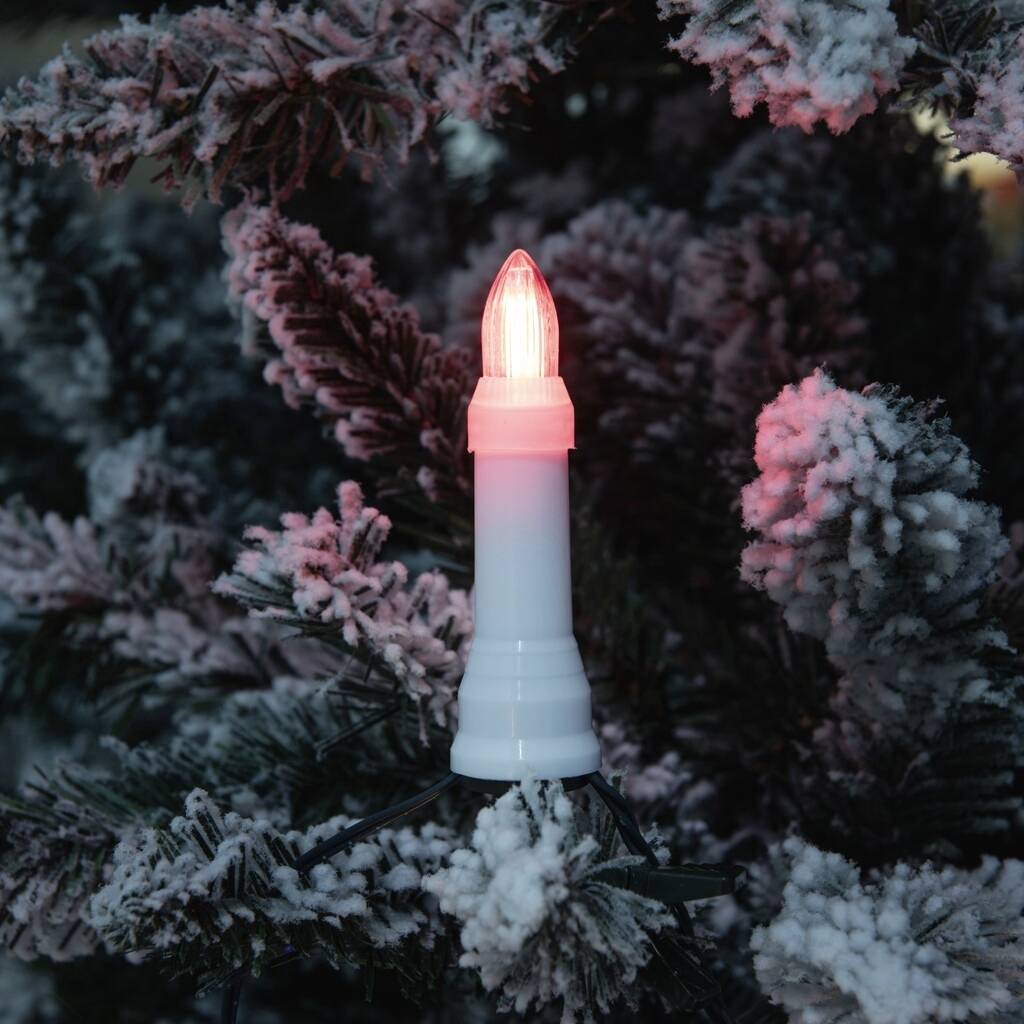 Konstsmide LED Weihnachtsbaum-Beleuchtung 4,5V Lichterkette Mehrfarbig
