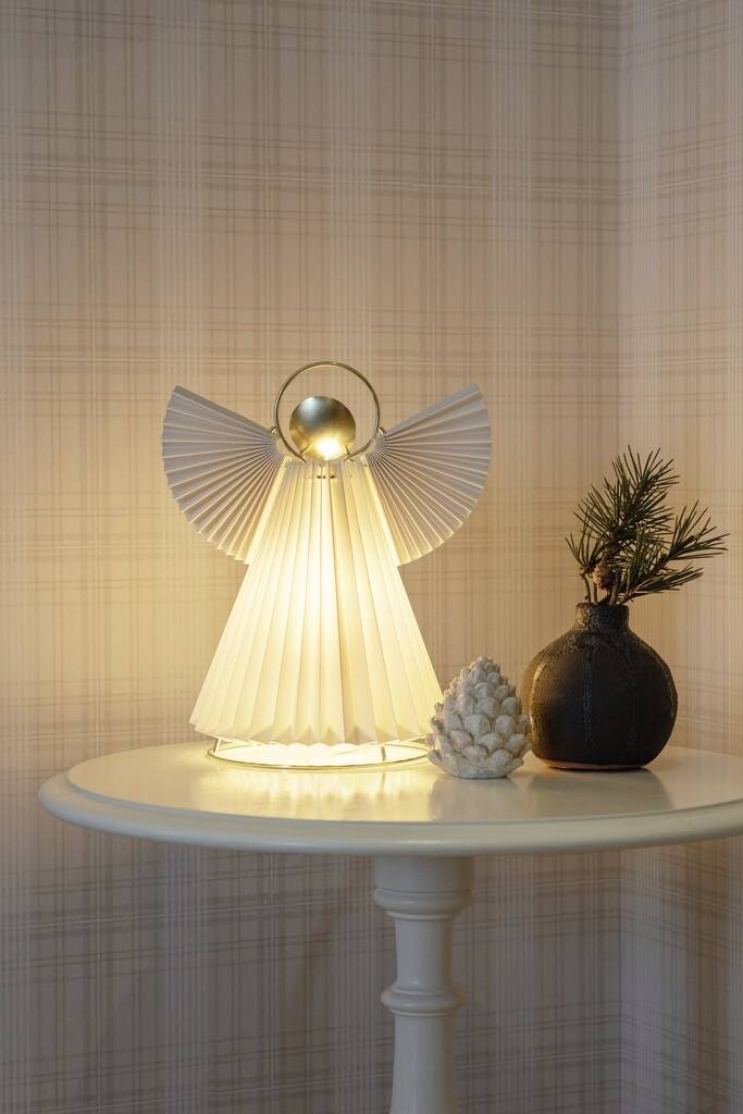 Konstsmide 1809-202 LED-Silhouette Engel Creme-Weiß mit Schalter