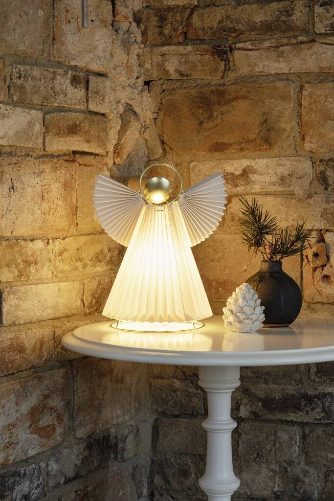 Konstsmide 1809-202 LED-Silhouette Engel Creme-Weiß mit Schalter