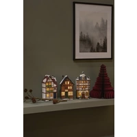 Konstsmide 4309-000 LED-Szenerie Haus 3er Set Bernstein LED Bernstein Timer, mit Schalter Konstsmide 4309-000 LED-Szenerie Haus 3er Set Bernstein LED Bernstein Timer, mit Schalter