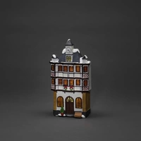 Konstsmide 4309-000 LED-Szenerie Haus 3er Set Bernstein LED Bernstein Timer, mit Schalter Konstsmide 4309-000 LED-Szenerie Haus 3er Set Bernstein LED Bernstein Timer, mit Schalter