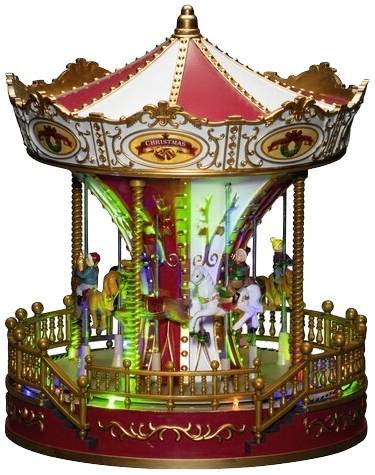 Konstsmide 4252-000 Karussell Mehrfarbig LED Bunt mit Schalter, mit Musik
