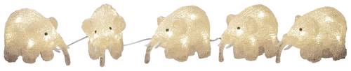 Konstsmide 6256-103 Acryl-Figur EEK: G (A - G) Elefant 5er Set Warmweiß LED Warmweiß