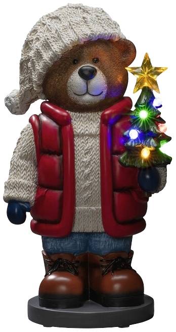 Konstsmide 4247-000 LED-Szenerie Bären Mehrfarbig LED Bunt Timer, mit Schalter