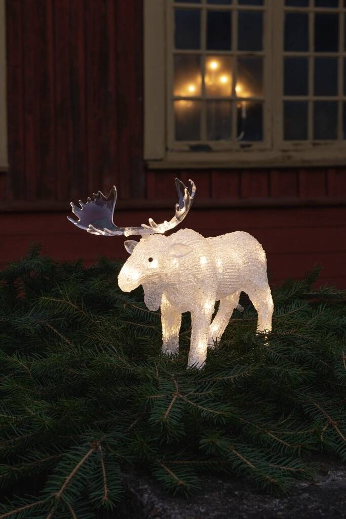 Konstsmide 6225-103 Acryl-Figur Elch Warmweiß LED Warmweiß