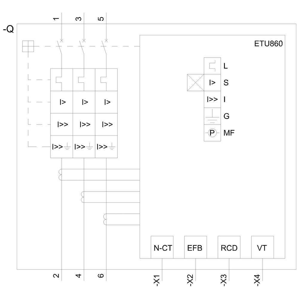 Siemens 3VA2463-8KQ32-0AA0 Leistungsschalter 1St.