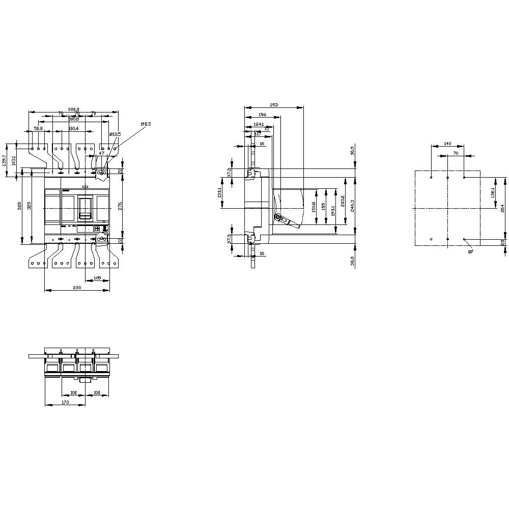 Siemens 3VA2612-6KQ42-0AA0 Leistungsschalter 1St.