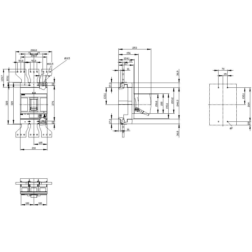 Siemens 3VA2612-7KQ32-0AA0 Leistungsschalter 1St.
