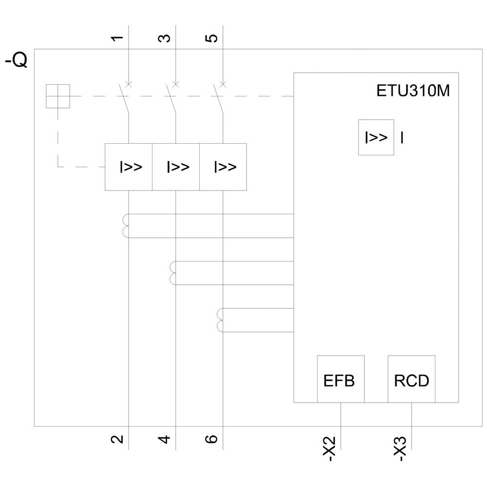 Siemens 3VA2163-0MS32-0AA0 Leistungsschalter 1St.