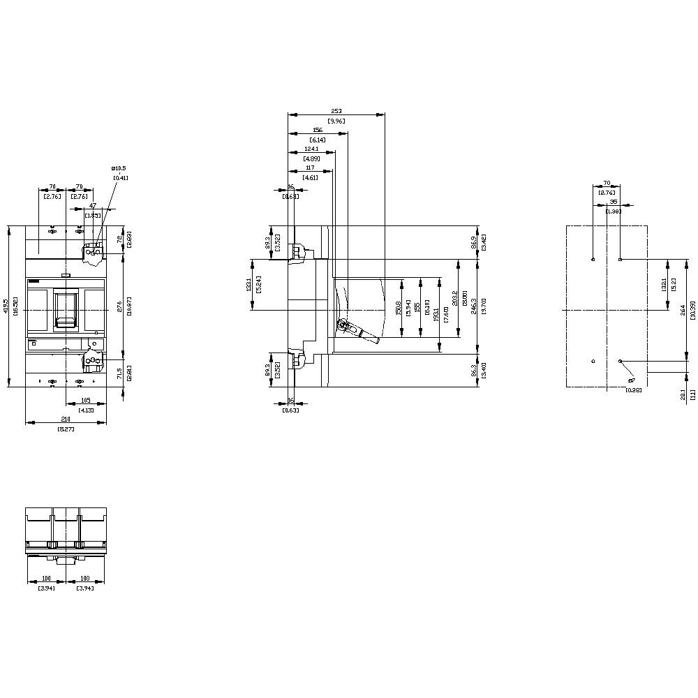 Siemens 3VA5580-0BB36-0AA0 Leistungsschalter 1St.
