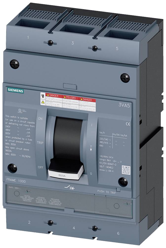 Siemens 3VA5580-0BB62-0AA0 Leistungsschalter 1St.