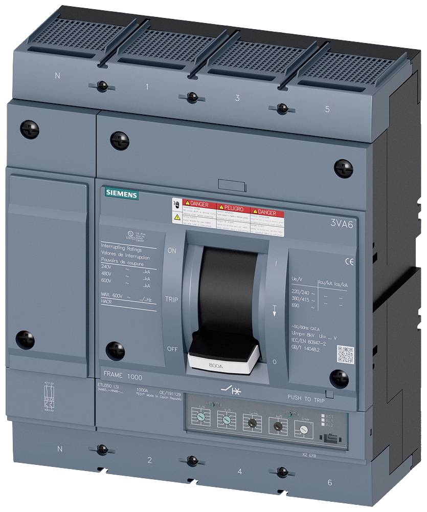 Siemens 3VA6560-5HN46-0AA0 Leistungsschalter 1 St.