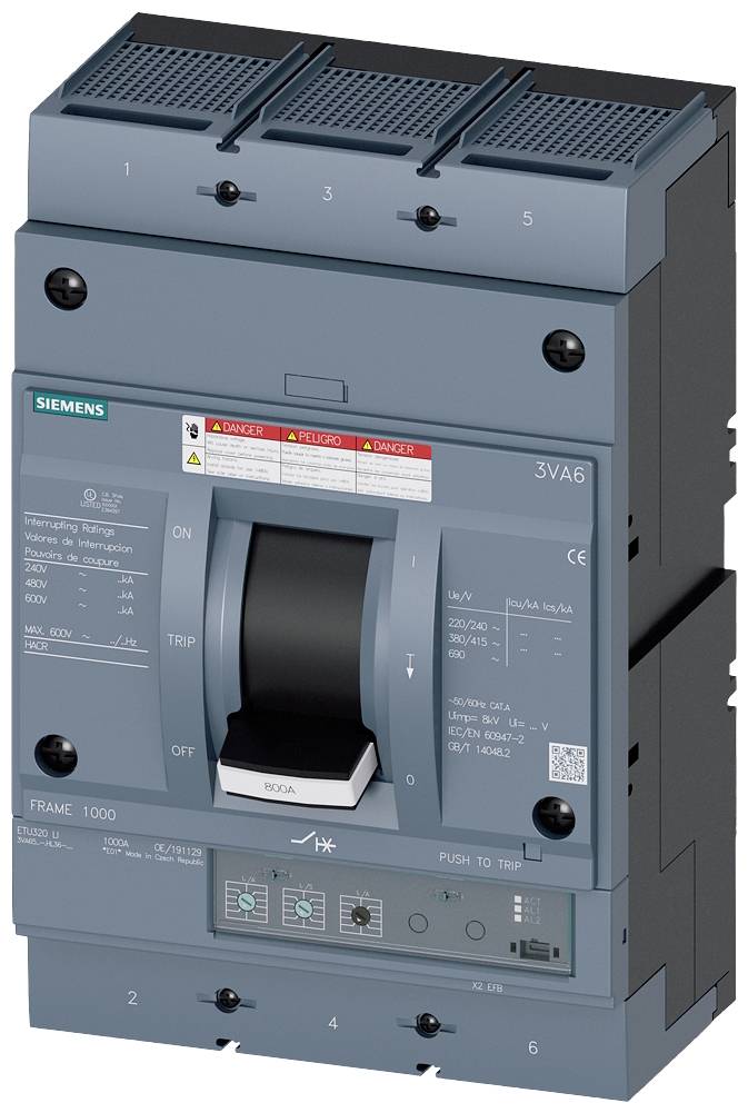 Siemens 3VA6560-6HL36-0AA0 Leistungsschalter 1 St.