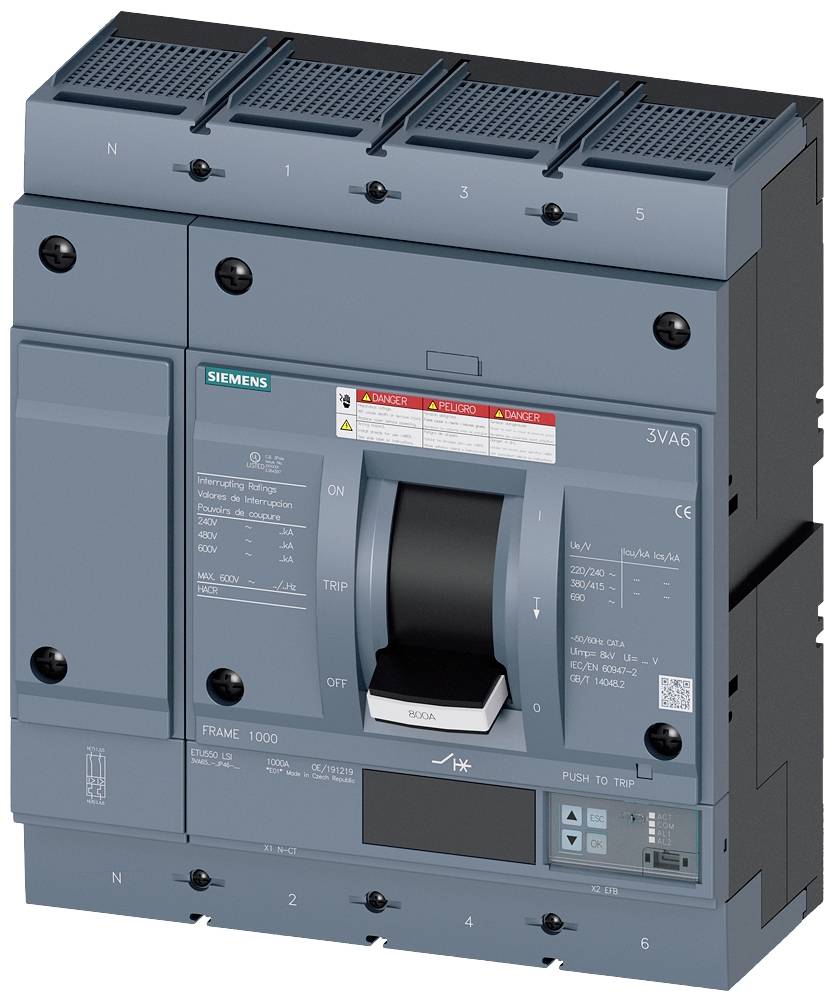 Siemens 3VA6560-7JP46-0AA0 Leistungsschalter 1 St.