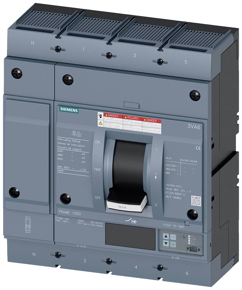 Siemens 3VA6560-7JQ46-2AA0 Leistungsschalter 1 St.