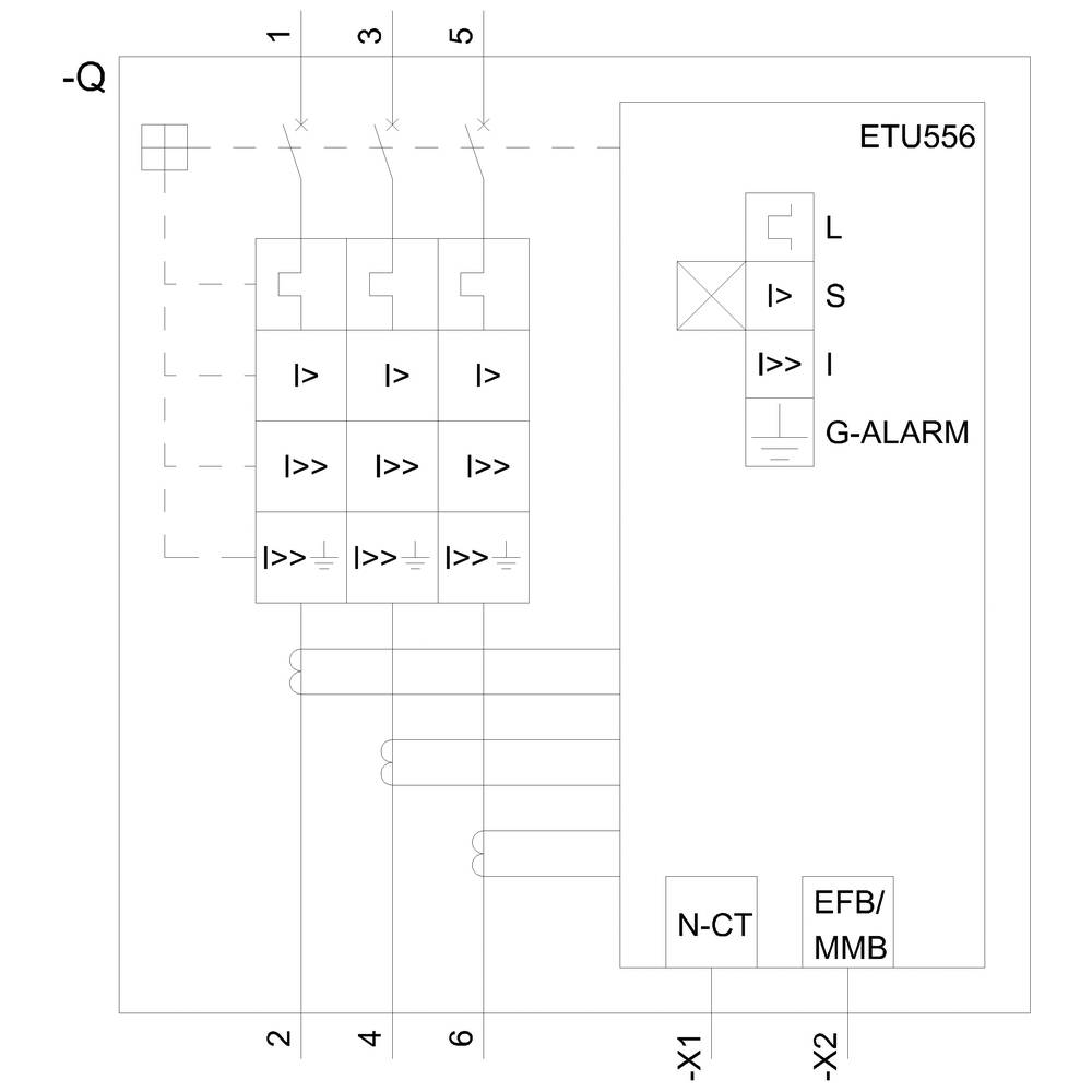 Siemens 3VA6560-7JT36-0AA0 Leistungsschalter 1 St.
