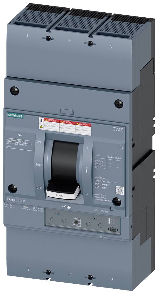 Siemens 3VA6580-1MS36-0AA0 Leistungsschalter 1 St.