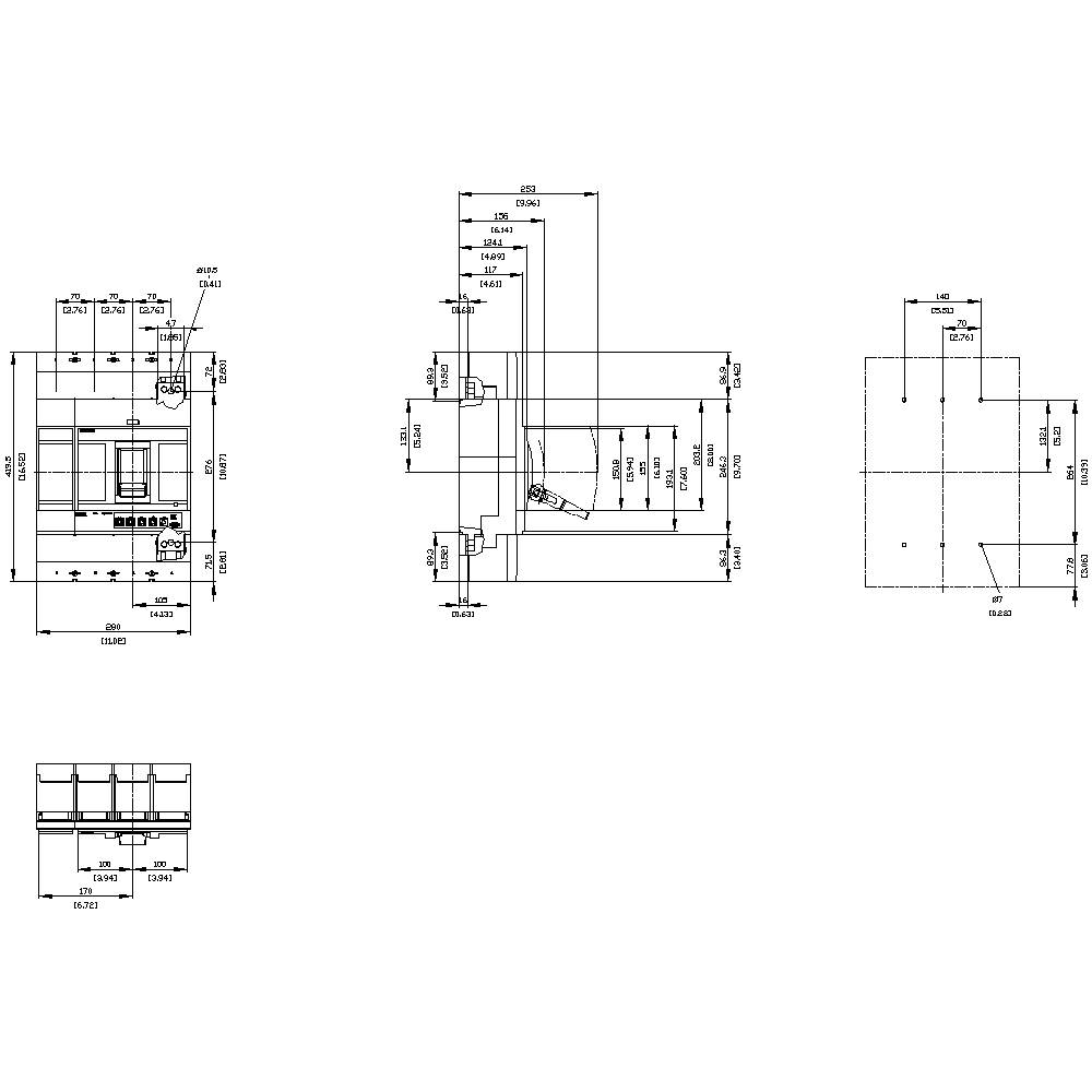 Siemens 3VA6580-5HM46-2AA0 Leistungsschalter 1 St.